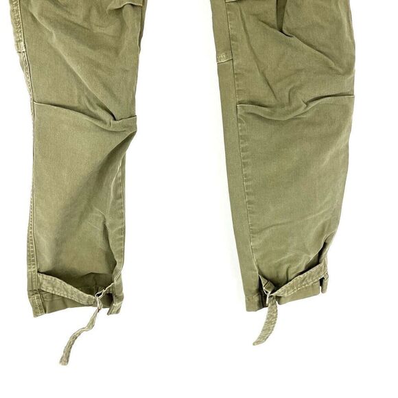 Nili Lotan Pants Size 2 Women Green Stretch Straight Military Buckle Ankle Chino - Picture 3 of 7